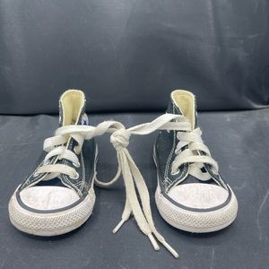 Converse Shoes Toddler 4C All Stars Canvas Classic Black high Top Sneakers